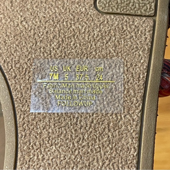 Fergalicious New Strappy Sandal Womens 7 Flat Striped Adjustable Buckle Braided - Picture 8 of 8